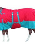 Hilason 1200D Winter Waterproof Horse Turnout Blanket Belly Wrap Red