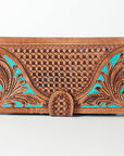 American Darling Wallet Hand Tooled Genuine Leather Women Bag Western Handbag Purse