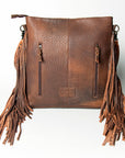 American Darling Cross Body Hand Tooled Hair On Genuine Leather Women Bag Western Handbag Purse