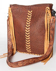 American Darling Messenger Saddle Blanket Genuine Leather Women Bag Western Handbag Purse