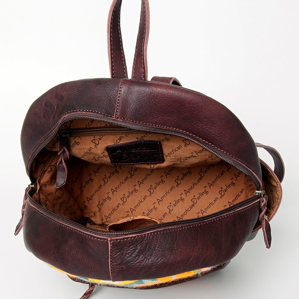 American Darling Saddle Blanket Genuine Leather Women Bag Western Handbag Purse