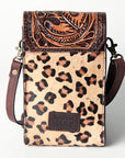 American Darling CELL PHONE HOLDER Hand Tooled Hair-on Genuine Leather women bag western handbag purse
