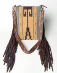American Darling Large Crossbody Saddle Blanket Genuine Leather Women Bag Western Handbag Purse