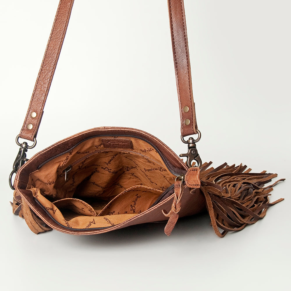 American Darling Hand Tooled Genuine Leather Women Bag Western Handbag Purse