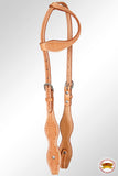 Hilason American Leather Horse One Ear Headstall Working Tack Tan