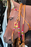 Hilason American Leather Horse Browband Headstall Working Tack Brown