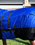 Hilason 1200D Winter Waterproof Horse Turnout Blanket Belly Wrap Royal Blue