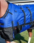 Hilason 1200D Winter Waterproof Horse Turnout Blanket Belly Wrap Royal Blue