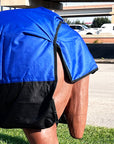 Hilason 600D Winter Waterproof Horse Turnout Blanket Belly Wrap Royal Blue