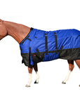 Hilason 600D Winter Waterproof Horse Turnout Blanket Belly Wrap Royal Blue