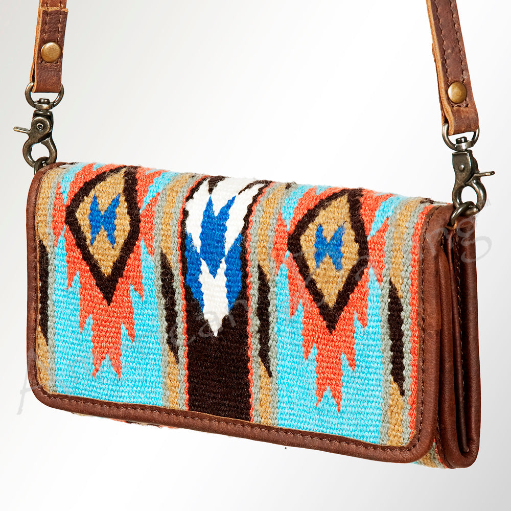 American Darling ADBG486A Wallet Hand Tooled Genuine Leather Women Bag Western Handbag Purse