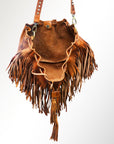 American Darling ADBGM178 Bucket Genuine Leather Women Bag Western Handbag Purse