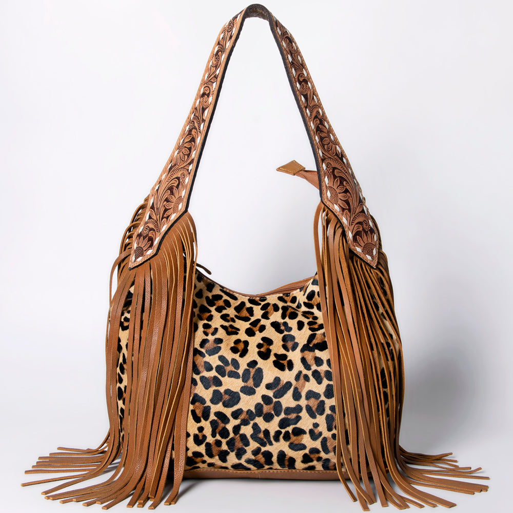 American Darling Hobo Hair On Genuine Leather Women Bag Western Handbag Purse