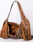 American Darling Hobo Hair On Genuine Leather Women Bag Western Handbag Purse