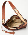 American Darling Hobo Hand Tooled Genuine Leather Women Bag Western Handbag Purse