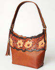 American Darling Hobo Hand Tooled Genuine Leather Women Bag Western Handbag Purse
