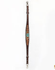 HILASON Western Horse Floral Headstall Breast Collar One Headstall American Leather Tack Set