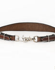 HILASON Western Horse Floral Headstall Breast Collar One Headstall American Leather Tack Set