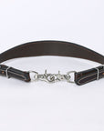 HILASON Western Horse Floral Headstall Breast Collar One Headstall American Leather Tack Set