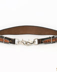 HILASON Western Horse Floral Headstall Breast Collar One Headstall Spur Strap Wither Strap American Leather Tack Set