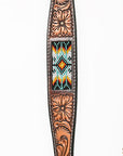 HILASON Western Horse Floral Headstall Breast Collar One Headstall Spur Strap Wither Strap American Leather Tack Set
