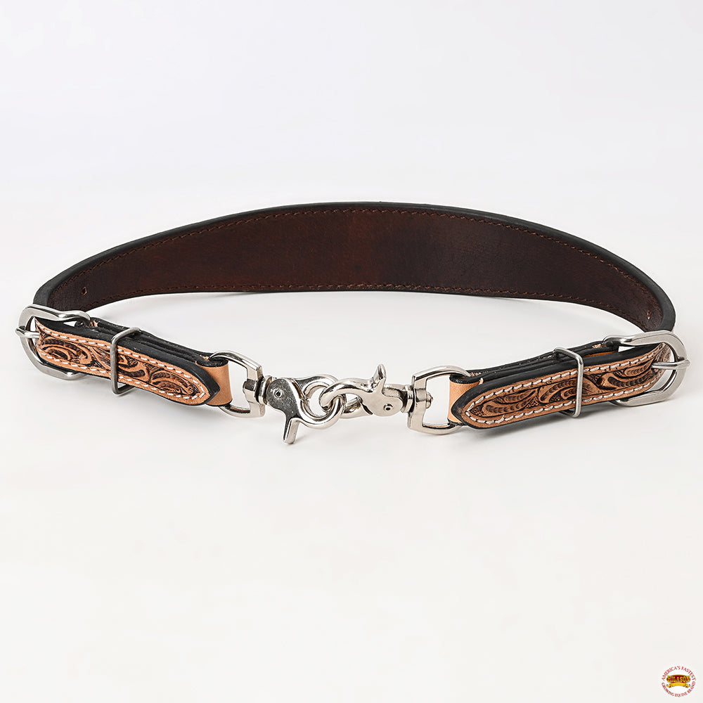 HILASON Western Horse Floral Headstall Breast Collar One Headstall American Leather Tack Set