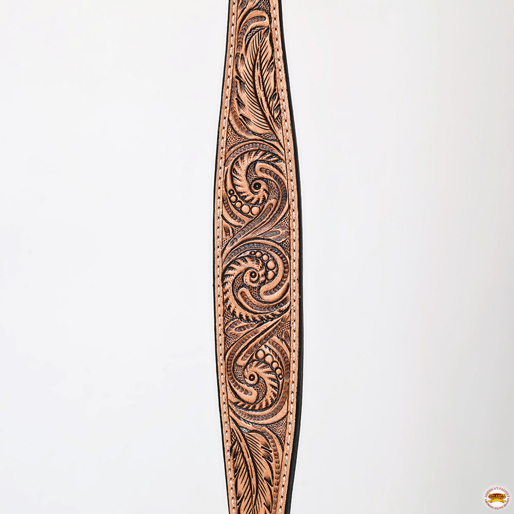 HILASON Western Horse Floral Headstall Breast Collar One Headstall American Leather Tack Set