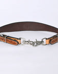 HILASON Western Horse Floral Headstall Breast Collar One Headstall American Leather Tack Set