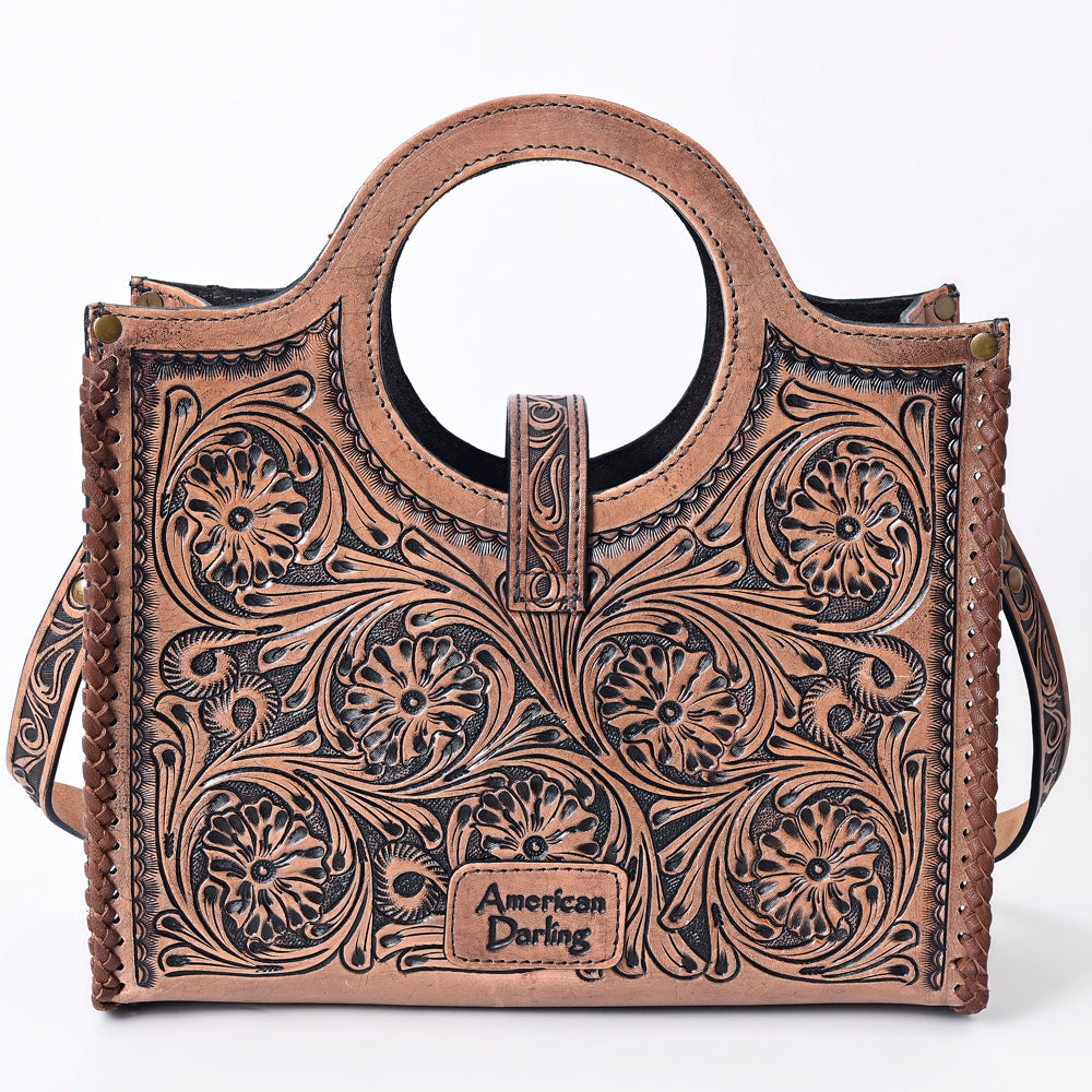 American Darling Tote Hand Tooled Genuine Leather Western Women Bag Handbag Purse | Western Tote Bag | Travel Tote Bags | College Tote Bag | Casual Tote Bag