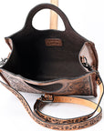 American Darling Tote Hand Tooled Genuine Leather Western Women Bag Handbag Purse | Western Tote Bag | Travel Tote Bags | College Tote Bag | Casual Tote Bag