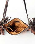 American Darling Cross Body Hand Tooled Saddle Blanket Genuine Leather Women Bag Western Handbag Purse