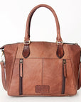 American Darling ADBGI187 Tote Hand Tooled Hair On Genuine Leather Women Bag Western Handbag Purse