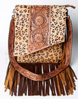 American Darling Cross Body I Hand Tooled Hair On Genuine Leather Women Bag Western Handbag Purse