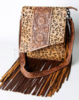 American Darling Cross Body I Hand Tooled Hair On Genuine Leather Women Bag Western Handbag Purse