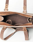 American Darling ADBG742 Tote Hand Tooled Genuine Leather Women Bag Western Handbag Purse