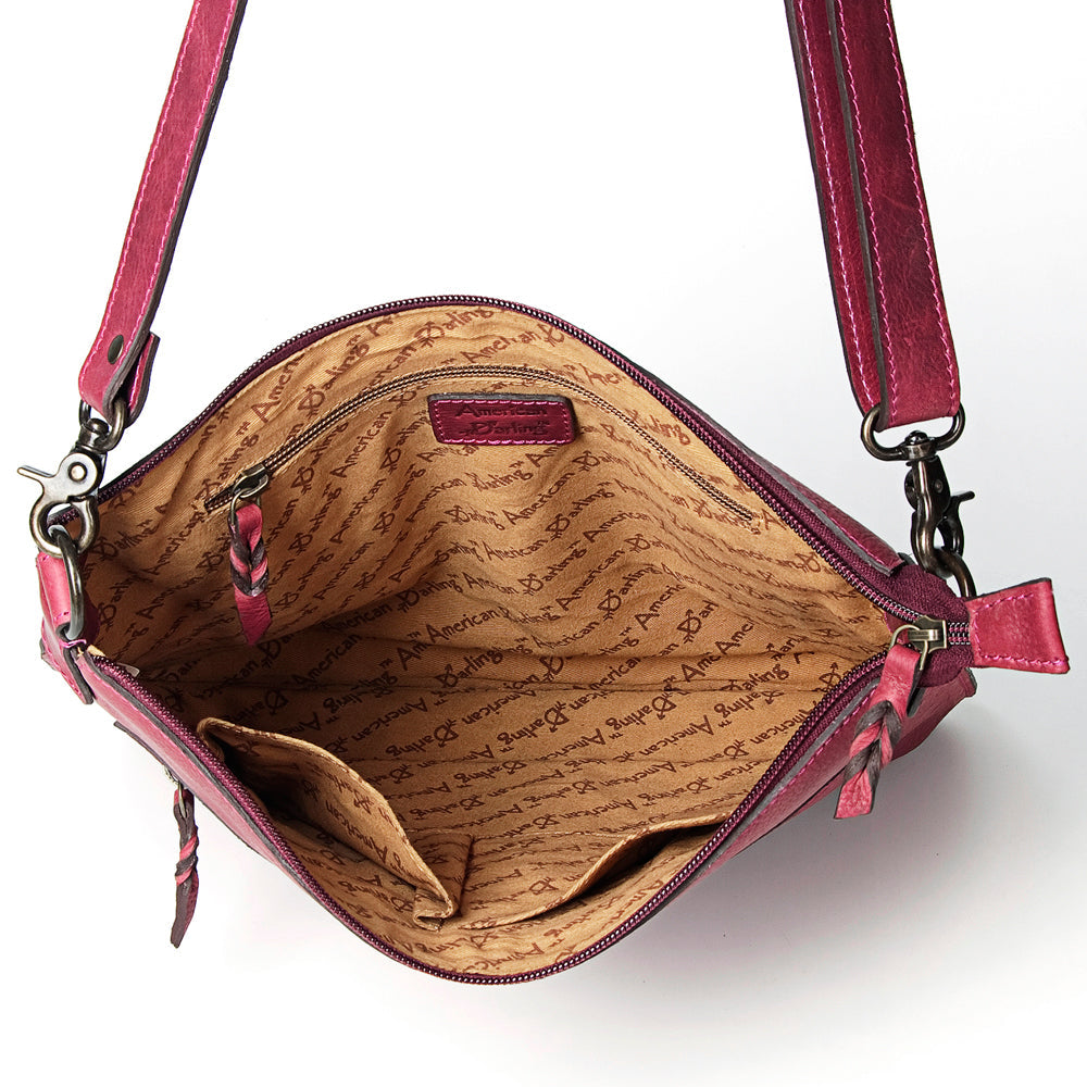 American Darling ADBGZ406 Crossbody Genuine Leather Women Bag Western Handbag Purse
