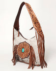 American Darling Hobo Hair On Genuine Leather Women Bag Western Handbag Purse