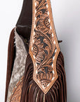 American Darling Hobo Hair On Genuine Leather Women Bag Western Handbag Purse