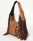 American Darling Hobo Hair On Genuine Leather Women Bag Western Handbag Purse