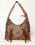 American Darling Hobo Hair On Genuine Leather Women Bag Western Handbag Purse