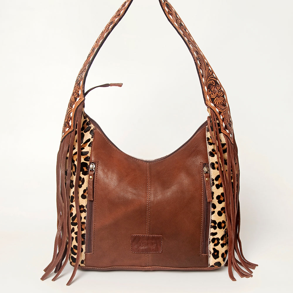 American Darling Hobo Hair On Genuine Leather Women Bag Western Handbag Purse