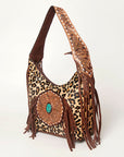 American Darling Hobo Hair On Genuine Leather Women Bag Western Handbag Purse