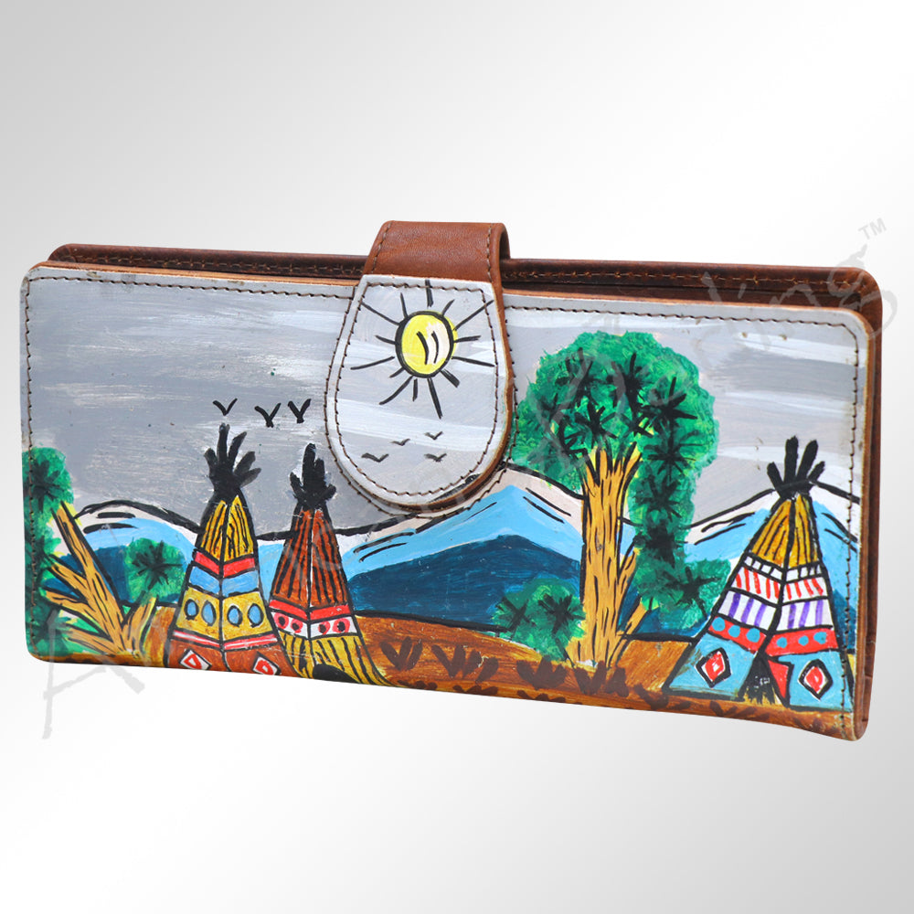 American Darling Wristlet Genuine Leather Women Bag Western Handbag Purse