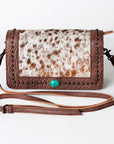 American Darling Cross Body Hair on Genuine Leather Western Women Bag Handbag Purse |