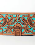 American Darling Wallet Hand Tooled Genuine Leather Women Bag Western Handbag Purse