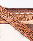American Darling ADBGZ451 Tote Hand Tooled Hair-On Genuine Leather Women Bag Western Handbag Purse