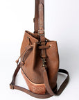 American Darling Bucket Hand TooledGenuine Leather women bag western handbag purse |