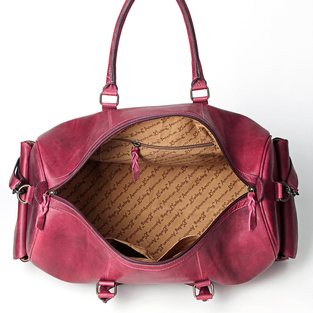 American Darling Duffel Genuine Leather Women Bag Western Handbag Purse