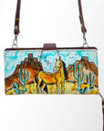 American Darling Wristlet Genuine Leather Women Bag Western Handbag Purse