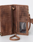 American Darling Wristlet Genuine Leather Women Bag Western Handbag Purse